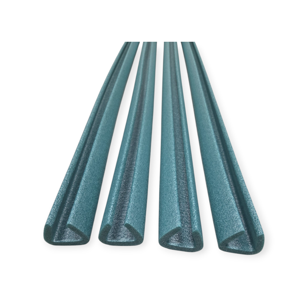 U schuimprofiel 2 mtr groen 100% recycled | 35 – 45 mm