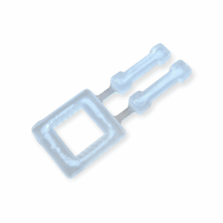 Gespen kunststof transparant 13 mm