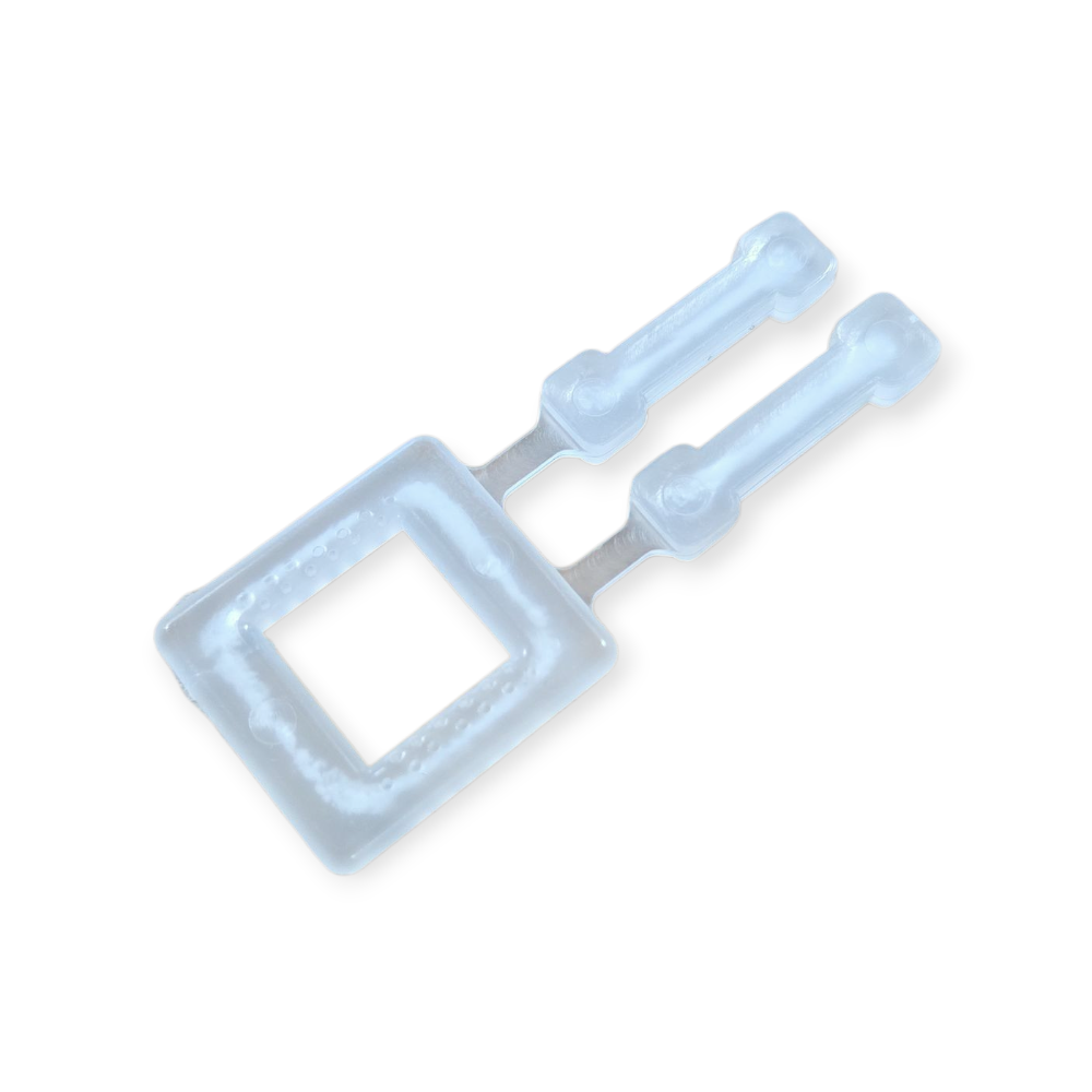 Gespen kunststof transparant 13 mm