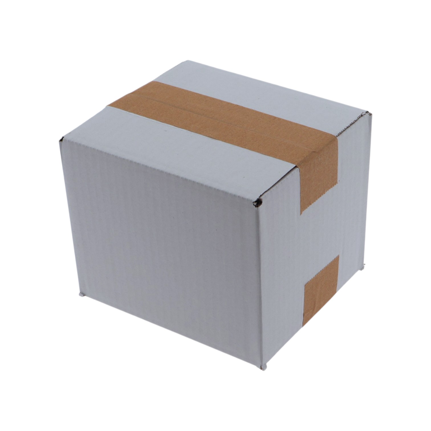 Kartonnen doos 165x145x135 mm wit enkele golf