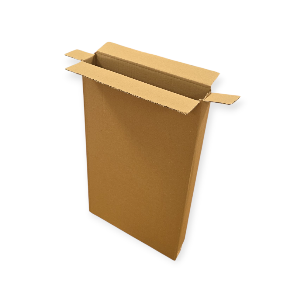 Kartonnen doos enkele golf (B) bruin overslaande kleppen | 300 x 50 x 500 mm