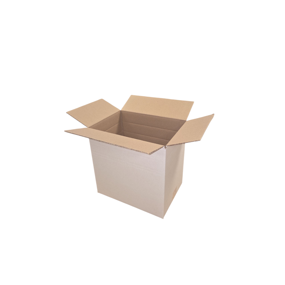 Kartonnen doos dubbele golf (BE) wit 310 x 220 x 300 mm ril 200/250