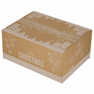 Kerstdoos dorp wit
