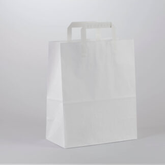 Draagtas papier wit 260x140x320