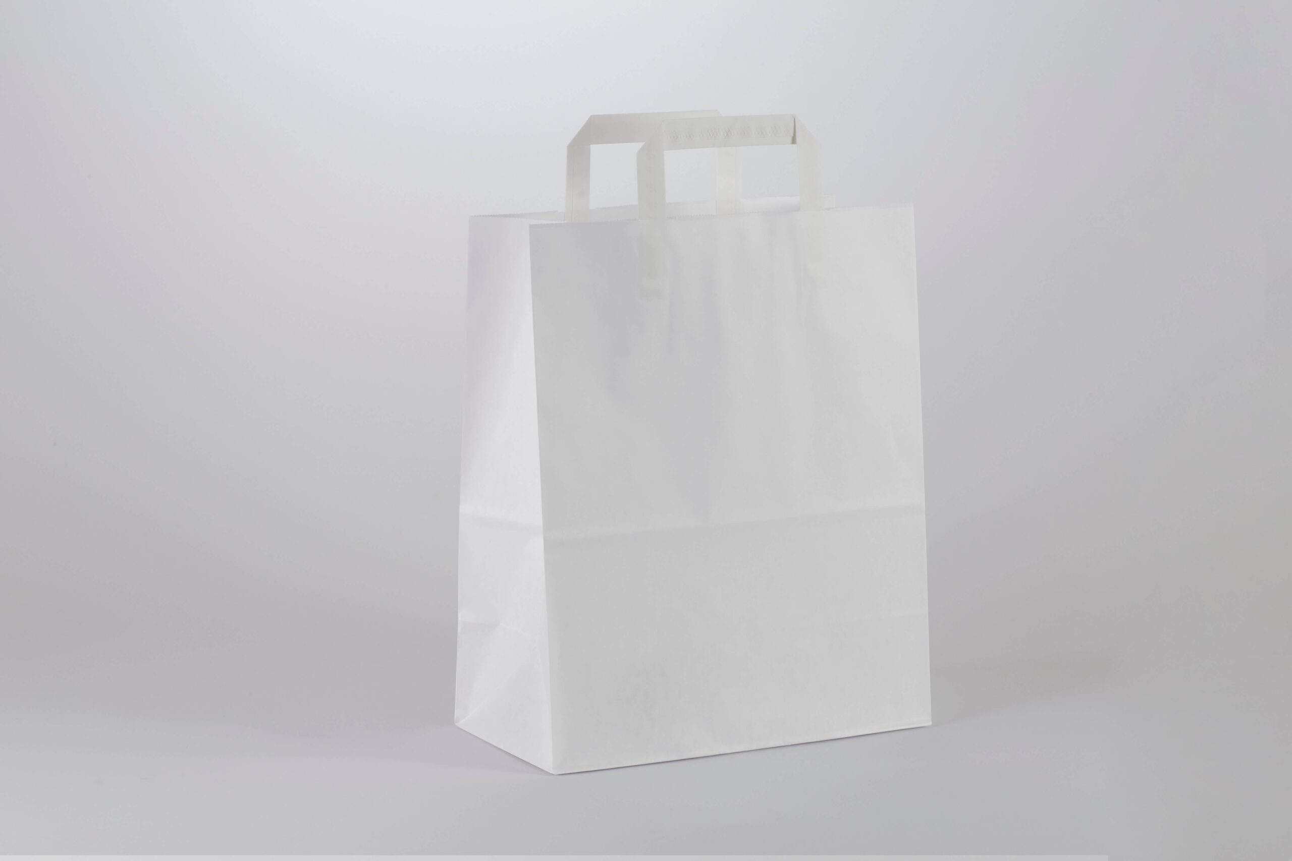 Draagtas papier wit 260x140x320