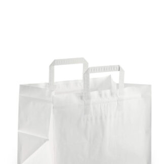 Draagtas papier wit takeaway 317x218x245