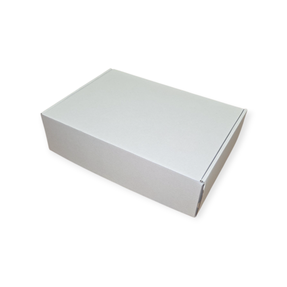 Postdoos enkele golf (E) wit-wit 305 x 220 x 85 mm