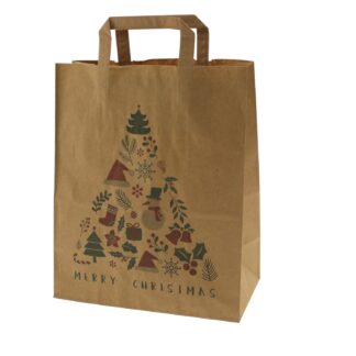Papieren draagtas Kerst | 260 x 140 x 320 mm