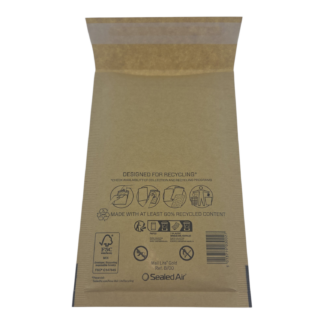 Bubbel envelop bruin | 120 x 210 mm B