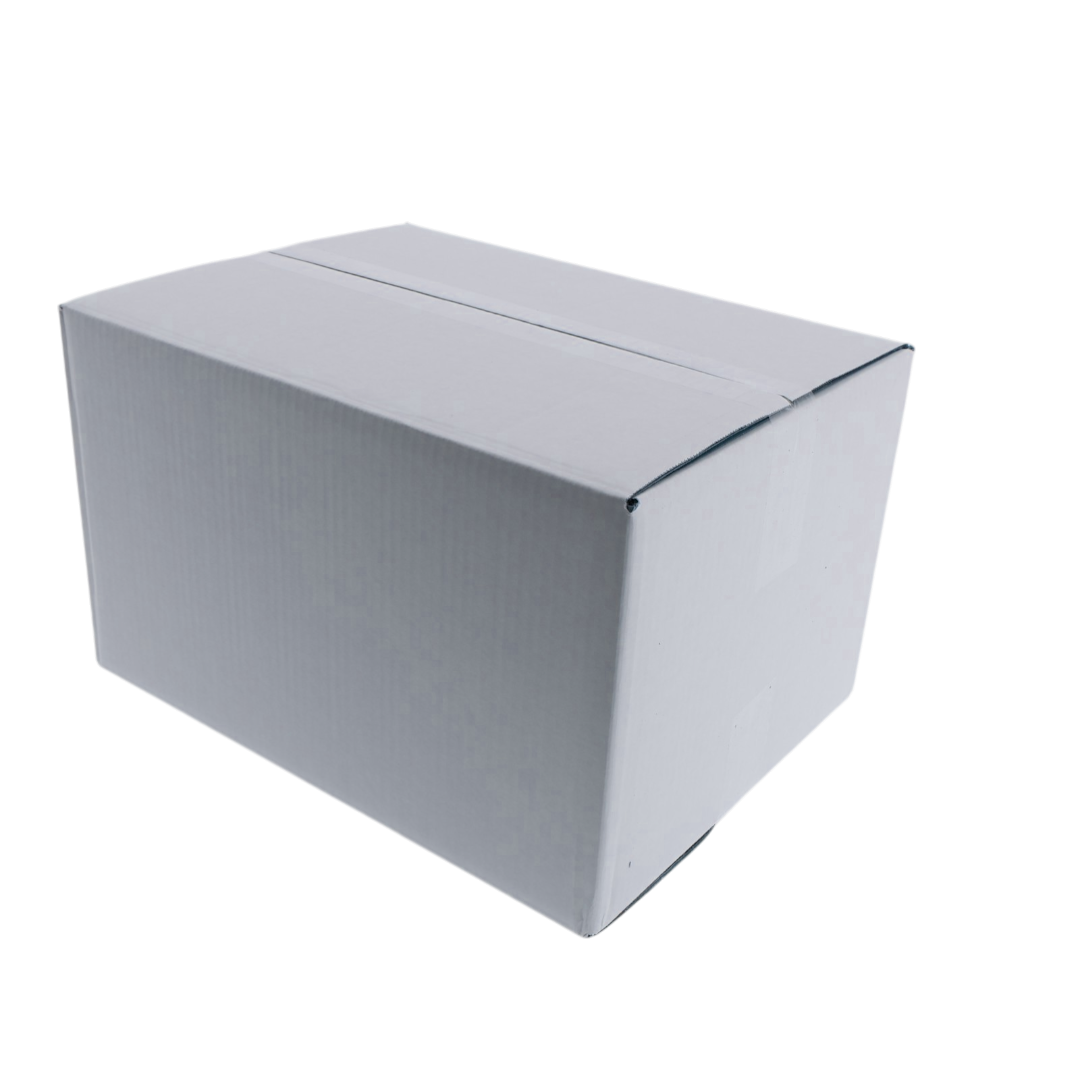 Kartonnen doos dubbele golf (CB) wit 386 x 284 x 222 mm