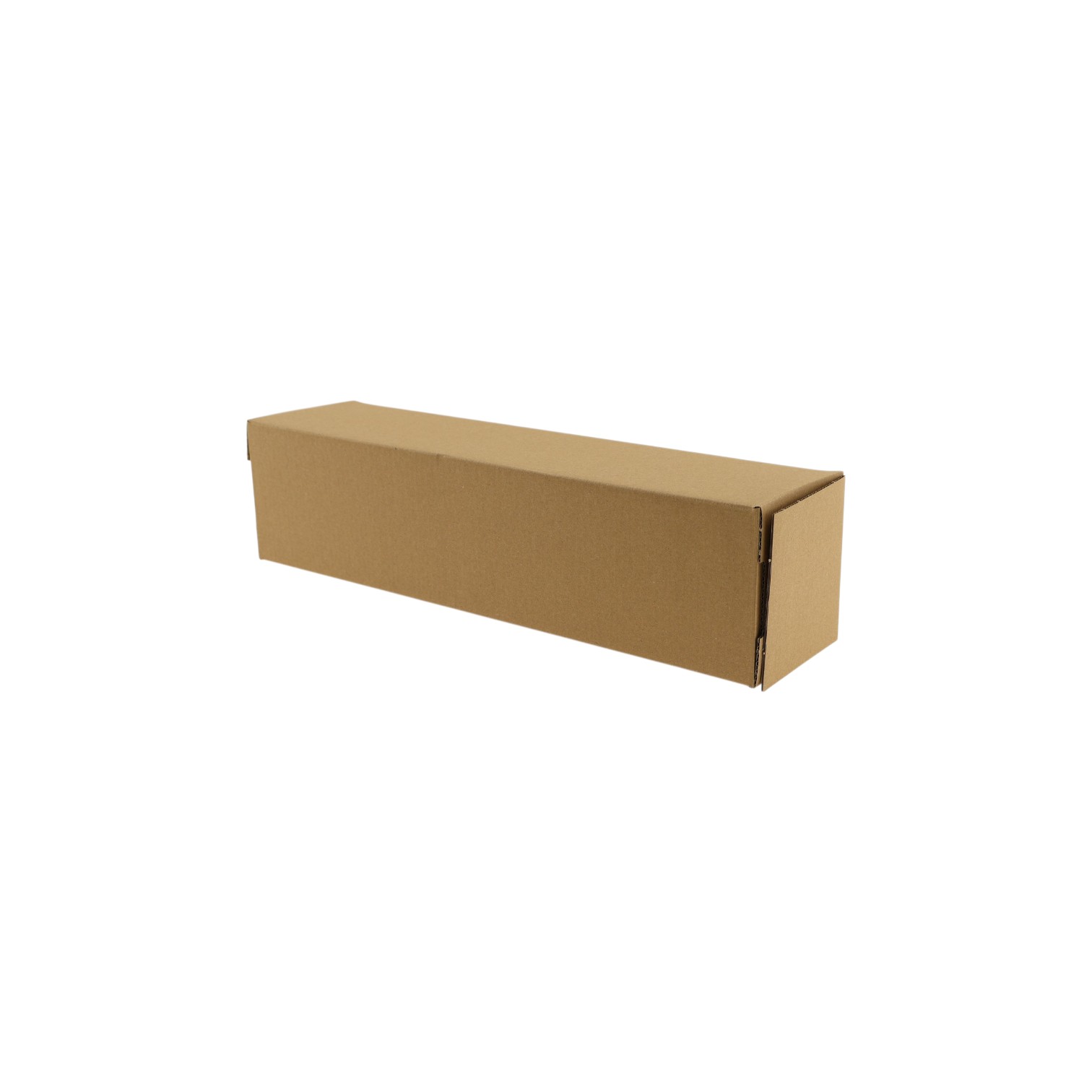 Kartonnen kokerdoos enkele golf (B) bruin plakstrip/tearstrip | 435 x 105 x 105 mm